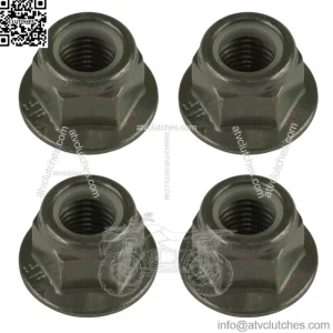 4x Shock Mount Flanged Nyloc Nut for Polaris Ranger XP 1000 2021-2022 (For: Polaris)