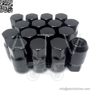 M12X1.5 Wheel Lug nuts For Polaris RZR 1000 Can am Maverick X3 17MM HEX 16 Pack