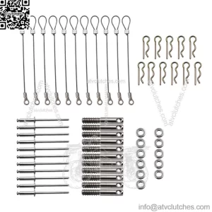 For Can-Am Maverick X3 Clutch Cover Pin Set Easy Quick Release Belt Cover Kit
