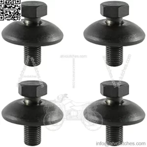 4 Pcs Bolt & Washer Compatible with Husq-Varna Lawn Mower Blade Bolt & Tractor Blade Bolt with Cupped Washer Fits Attaching immobilization Blades on Riding Lawn Mower and Zero Turn Mower