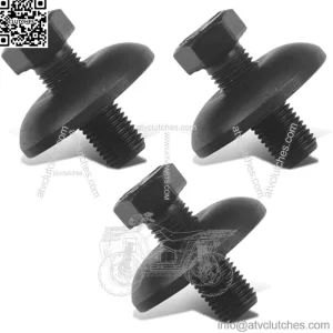 532193003 1-1/4" X 7/16"-20 Blade Bolts & Washer - by Huthbrother, Compatible with Husqvarna AYP Craftsman 14457 174365 193003 532-1930-03 532174365 539107522, 3 Pack