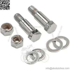 Gardner Westcott Chrome Shoulder Bolts Softail Shock Mounting Kit Harley 2000-17 (For: Harley-Davidson)