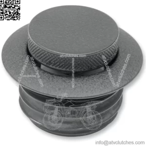 Pop Up Gas Cap Screw In Non-Vented Black Wrinkle Drag Specialties 84-96 Harley (For: Harley-Davidson)