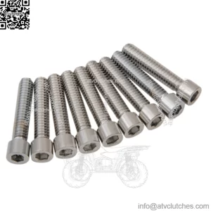 Drag M-Eight M8 Camshaft Cover Socket Bolt Kit Chrome Smooth Harley 2017+ FL FX (For: Harley-Davidson)
