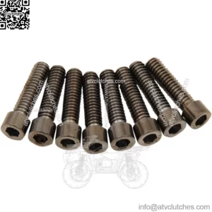Drag Specialties M8 Lifter Tappet Block Socket Smooth Bolt Kit Black Harley 17+ (For: Harley-Davidson)