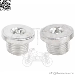 Steel Exhaust Harley Pipe O2 02 Oxygen Sensor Port Plug Plugs 18mm Pair Set Two (For: Harley-Davidson)