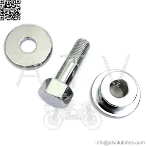 Rear Drum Brake Pivot Bolt Washer Spacer Kit Chrome Harley Ironhead Sportster XL (For: Harley-Davidson)