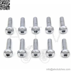 Colony Chrome Torx Button Head Front Rotor Bolts Fasteners Harley 14-20 Touring (For: Harley-Davidson)