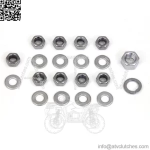 Colony Chrome Transmission Kicker Side Cover Nut Kit 1936-84 Harley Big Twins (For: Harley-Davidson)