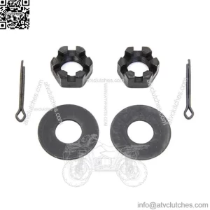 Parkerized Black Replacement Rear Rear Axle Nut and Lock Kit Harley G Servi-car (For: Harley-Davidson)