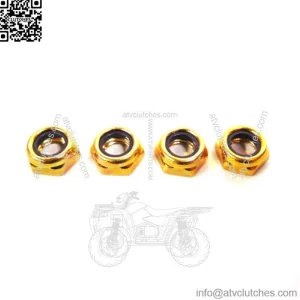 OEM Snowmobile Thin Nylon Lock Nuts 1 Set of 4) 8041-486