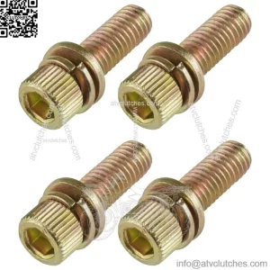 4 Exhaust Manifold Bolts Studs Screw for Polaris Sportsman 800 EFI 2009-2014 (For: Polaris Sportsman 800)