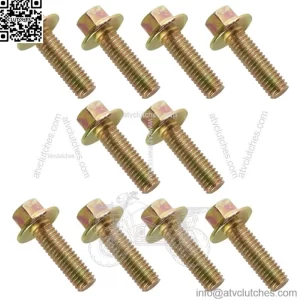 10x Flanged Head Clutch Bolt M6x20 for Polaris Sportsman 570 6x6 2018 2019-2021 (For: Polaris Sportsman 570)