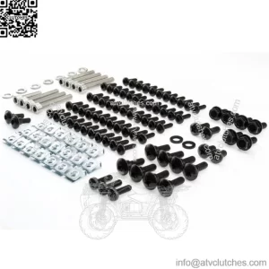 Peugeot Vivacity 3 Screws Set Clamps Variomatic Stainless Steel A2 Stainless Clip