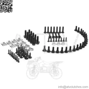 Screws Set Peugeot Speedfight 2 AC LC Trim Black Clamps