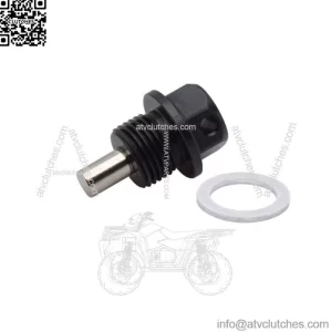Car Parts M14 x1.5mm Magnetic Engine Oil Drain Plug Nut Screw Bolt Sump Black (For: Ford F-150)
