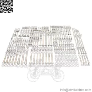 HONDA 1993-2008 TRX300EX 300EX FOURTRAX POLISHED STAINLESS ATV BOLT KIT SET