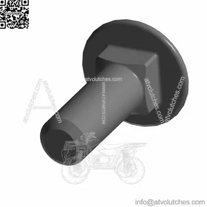 Carriage Bolt, M8 x 1.25 x 25, ZOD, Part 7518920