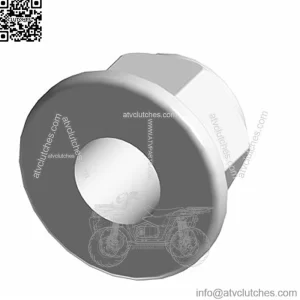 Polaris Ranger Nylock Nut, Genuine OEM Part 7547475, Qty 1