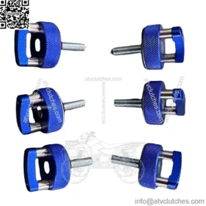 JK JL Hardtop Quick Release D-Ring Bolts 6 Pack #Blue