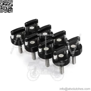 Ford Bronco Hardtop Quick Release D-Ring Bolts 8 Pack #Black