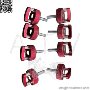 Ford Bronco Hardtop Quick Release D-Ring Bolts 8 Pack #Red