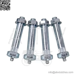 Greaseable Spring Steel Plate Bolts 3" 4-Pack
