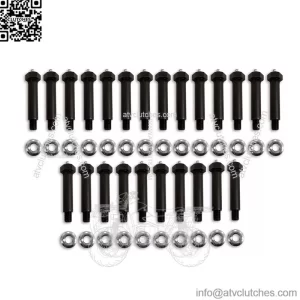 Greaseable Spring Steel Plate Bolts 3" 24 Pack