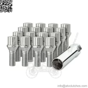 Titanium alloy straight hexagonal cone mouth anti-theft German bolt M14*1.5 28mm