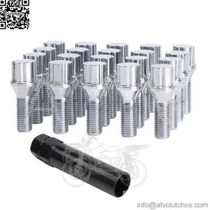 Titanium alloy straight hexagonal ball anti-theft German bolt M14*1.5 28mm
