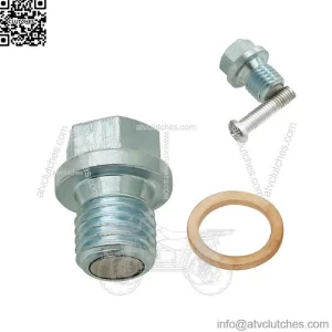 Magnetic Oil Drain Plug Bolt Kit For Honda TRX 70 90 125 200 250 350 400 420 (For: More than one vehicle)