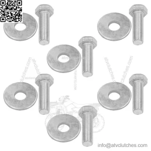 Hex Bolt Screw with Washer For 1/2-20 x 1 1/2 Grade 8 Fine Thtaad Zinc Plated
