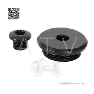 Motorcycle Engine Timing Replacement Plug Bolts For SUZUKI QUADSPORT Z400 LTZ400 Z250 LTR 450 CNC Aluminum Engine Timing Cover Cap Plug,2PCS (Black)