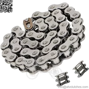 Mini Bike Chain for Coleman CT200U BT200X CT200U-EX Mini Bike Baja Warrior MB165 MB200 Front Jackshaft-#420 Chain -42 Link