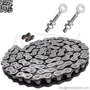 Mini Bike Rear Chain Fits Coleman CT200U CT200U-EX BT200X Mini Bike Chain MB200 MB165 Baja Warrior Heat Mini Baja Motorsports+Chain Adjuster (#420 Chain 90 Link)