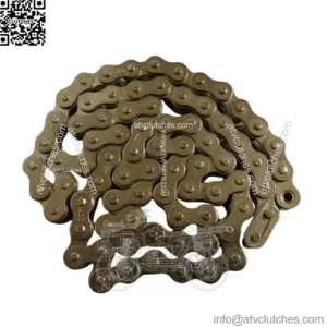 NICKEL PLATED - POLARIS 120cc Snowmobile Chain Replaces OEM 3221116 S40NP74WL