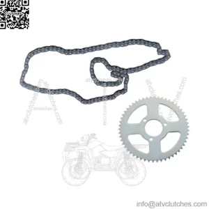 For Mini Bike ATV Quad Go kart T8F 54T Rear Drive Chain with Chain Sprocket