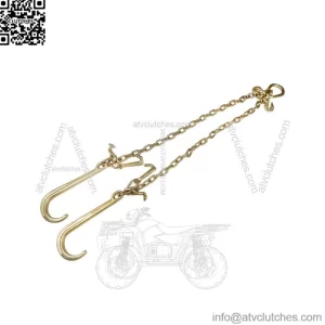 5/16" G70 V-Chain Bridle w/15" Large J Hooks,T- Hook&J-Hook w/ Grab Hooks 3' New