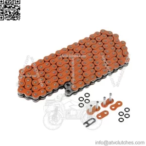 O-Ring Orange Drive Chain for Honda TRX450R 2004 2005 2006 2007 2008 (For: Honda)
