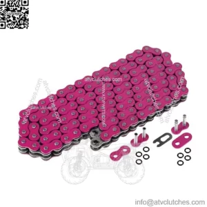 Pink O-Ring Drive Chain for Honda TRX450R 2004 2005 2006 2007 2008 (For: Honda)