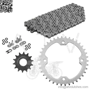 O-Ring Drive Chain & Sprockets Kit for Yamaha Raptor 700 YFM700R 2006-2016 (For: Yamaha Raptor 700)