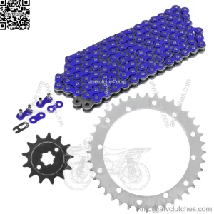Blue Drive Chain And Sprockets Kit for Yamaha Blaster 200 YFS200 1988-2006 (For: Yamaha YFS200)