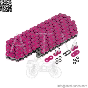 Pink O-Ring Drive Chain for Yamaha Blaster 200 YFS200 1997-2006 (For: Yamaha YFS200)