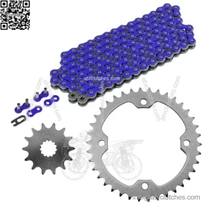 Blue Drive Chain And Sprockets Kit for Yamaha YFZ450 YFZ450V 2004-2013