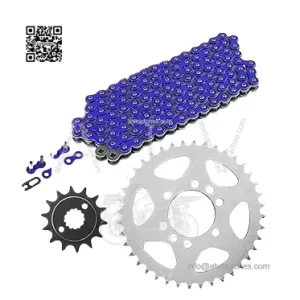 Blue Drive Chain And Sprockets Kit Compatible with Suzuki Ltz400 Quadsport Z400 2003-2008
