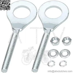 15mm Chain Adjuster Tensioner for 196cc 6.5HP Coleman CT200U CT200u-ex Massimo MB200 Baja Warrior MB165 MBX10 MBX11 Mini Bike 50cc-125cc CRF50 CRF70 XR70 XR80 Dirt Pit Bike Motorcycle ATV 2 Pcs