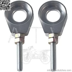 Silver 15mm Chain Tensioner Adjuster For Coleman CT200U Baja Warrior MB165 MB200 Trail Motovox MBX10 MBX11 196cc 6.5HP Mini Bike CRF50 XR70 CT70 50cc-125cc ATV Pit Dirt Bike Motorcycle