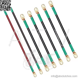 Golf Cart Battery Cables, Fits Club Car DS 1995-up (48Volt)/EZGO TXT 1994-up for (36 & 48 Volt) Golf Cart Batteries Cables Kit