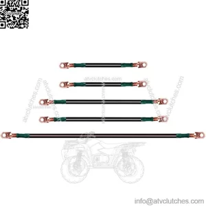 Golf Cart Battery Cables 4 Gauge for 36v EZGO TXT 94-Up Medalist/TXT, Welding Battery Pure Copper Flexible Cable with Heavy Duty Terminal Connector