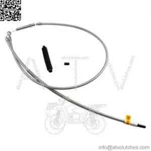 Barnett Stainless Steel Clutch Cable For Harley